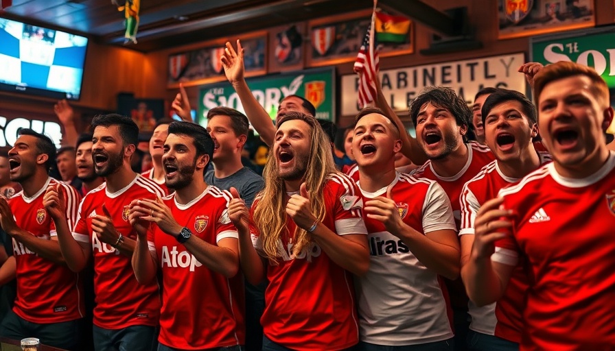 Kansas City neighborhood event: Fans watch World Cup match in pub.