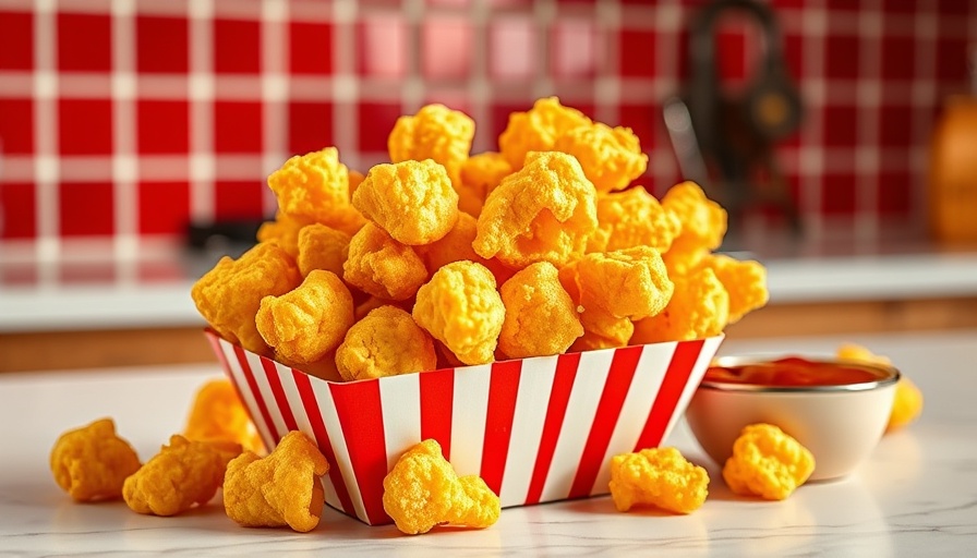Golden cheese curds in container for National Cheese Curd Day.