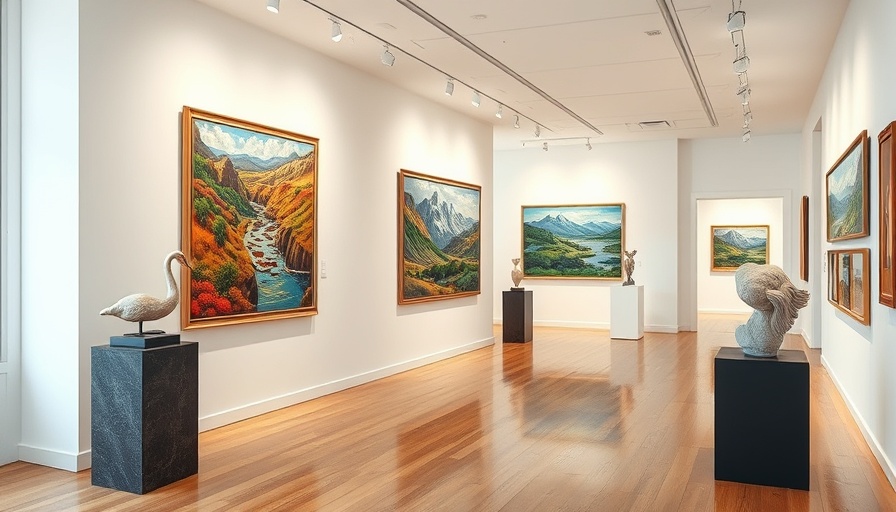 Kansas City local businesses art gallery featuring paintings.