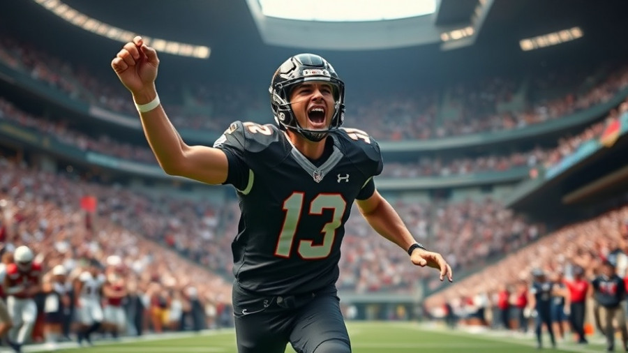 Dynamic image of player showcasing Diego Pavia Heisman Statement