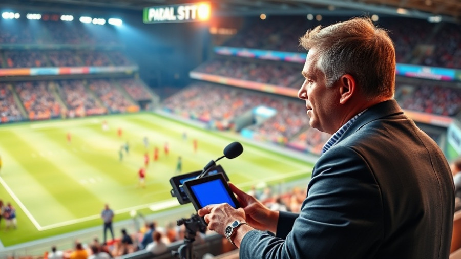 Kansas City Chiefs commentator animatedly discussing game play.