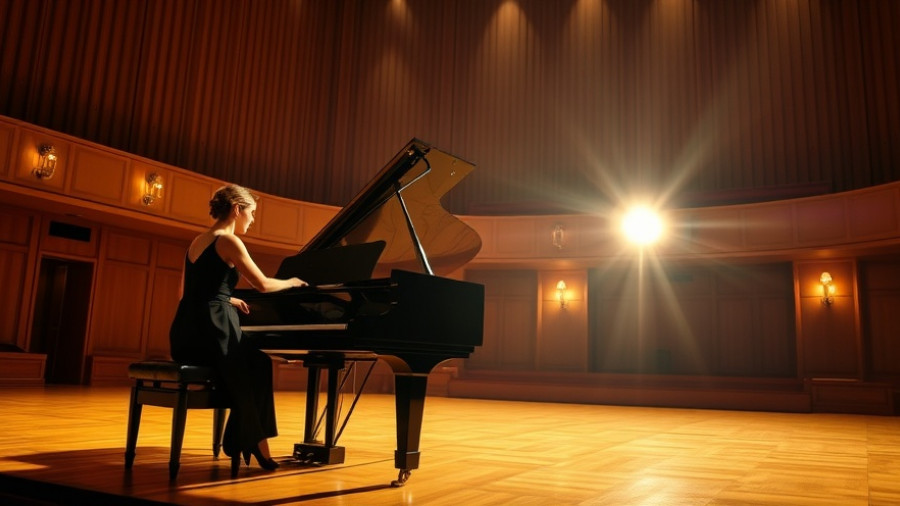 Angela Hewitt Kansas City performance: pianist on stage in concert hall.