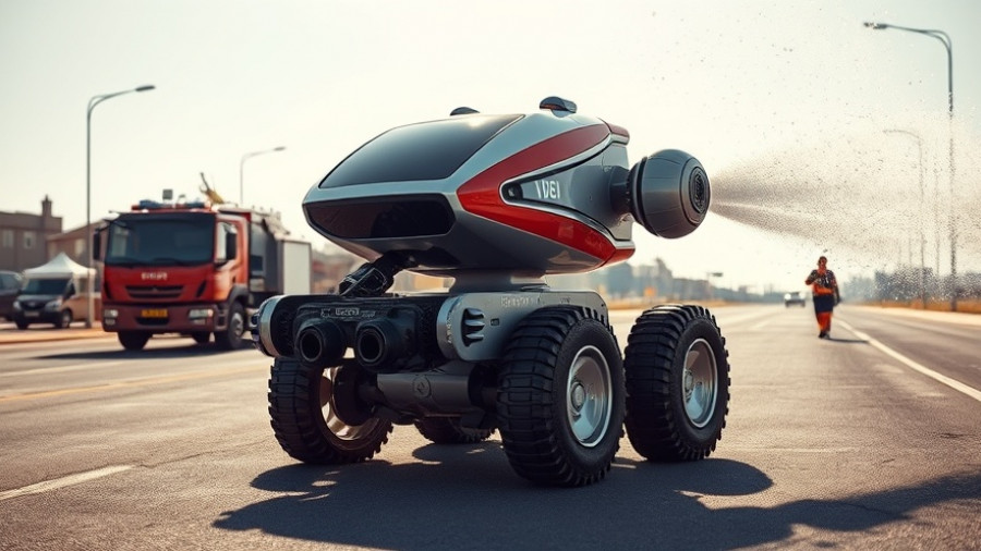 $150K B2 robodog demonstrating firefighting technology.