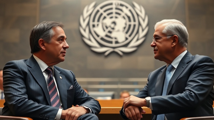 Men at United Nations Assembly during trump news conference.