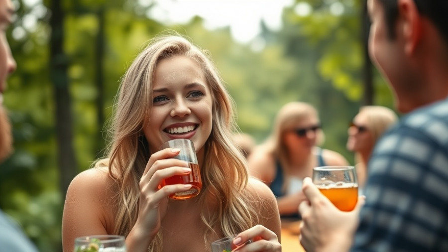 Friendly gathering in natural setting, embodying Kansas City local living.