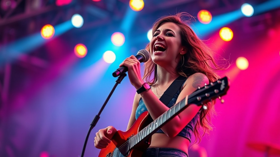Energetic musician performing at a local event in Kansas City.