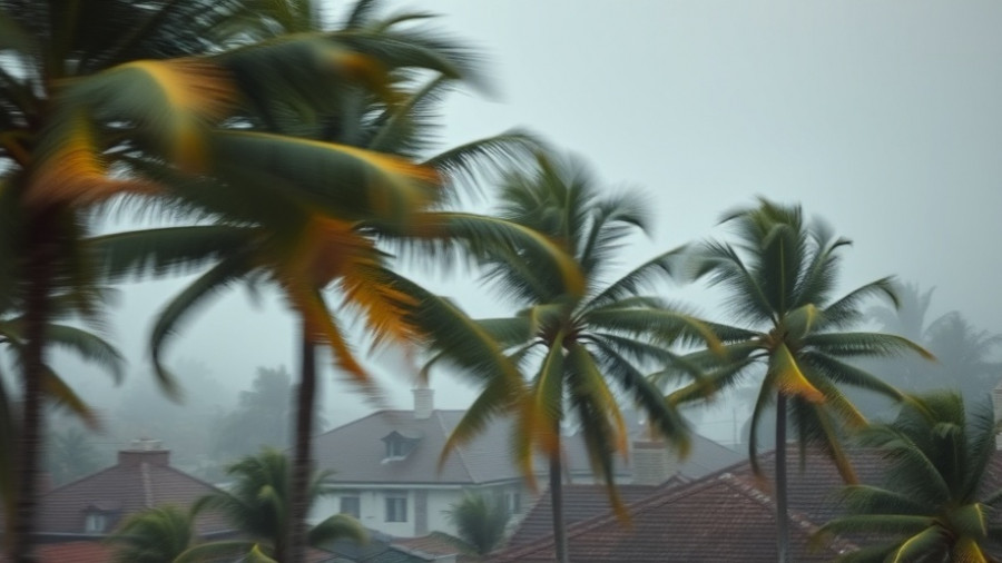 Stormy scene in Kansas City neighborhoods during bad weather.