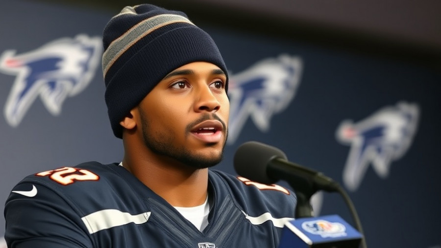 Kansas City Chiefs player at a press conference.