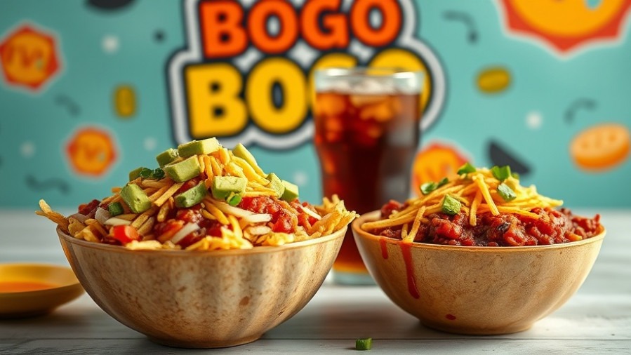 Vibrant burrito bowls showcasing QDOBA Halloween offer, featuring fresh ingredients and vivid colors.