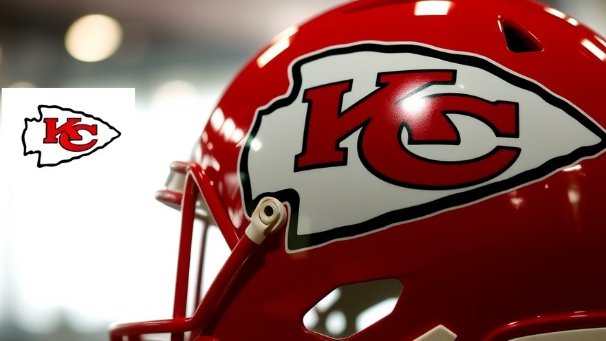 Close-up of Kansas City Chiefs helmet showcasing bold logo and vibrant design.