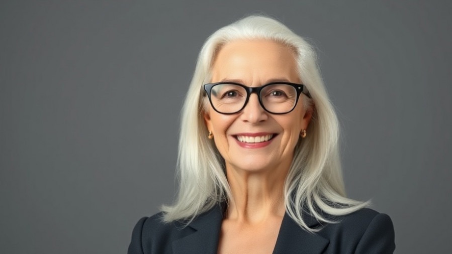 Smiling older woman in professional attire, representing Kansas City local living.