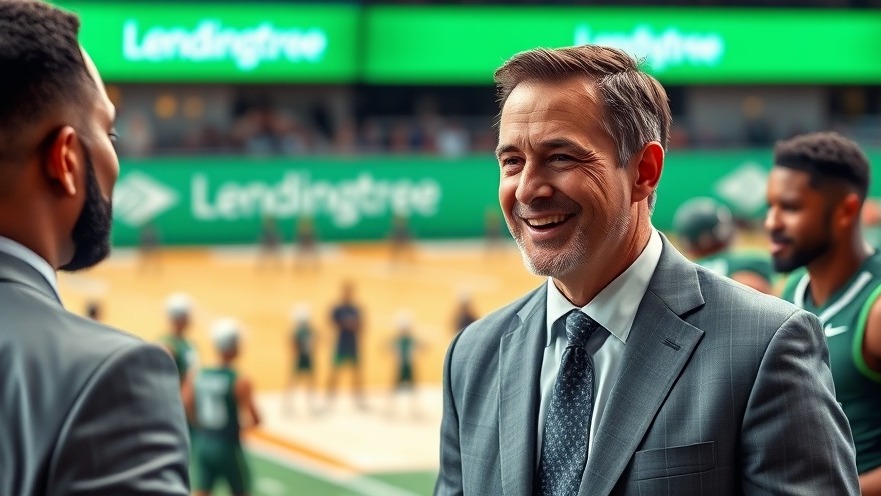 Doug Lebda, smiling in a grey suit, embodies consumer empowerment and leadership transition.