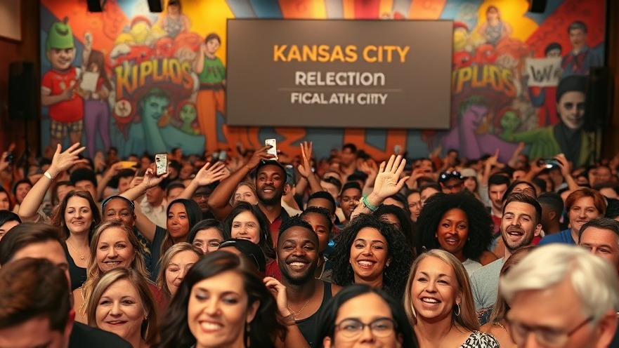 Vibrant Kansas City crowd enjoying live music at a colorful event.