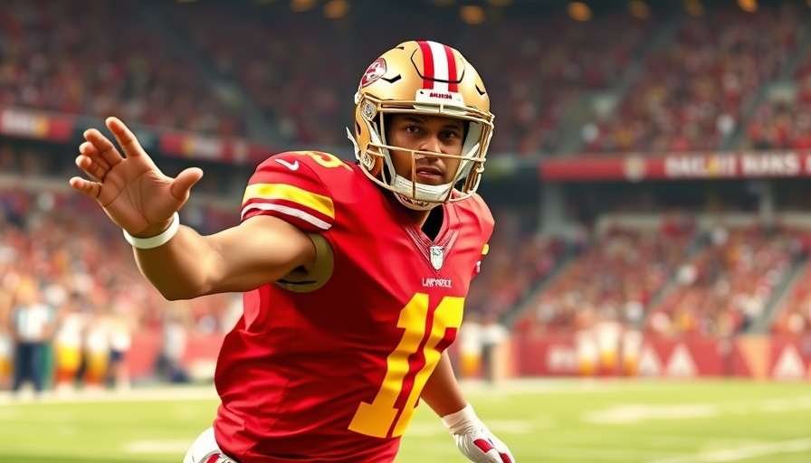 Kansas City sports news: Football player in action on the field.