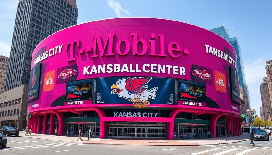 Kansas City WNBA expansion sign at T-Mobile Center.