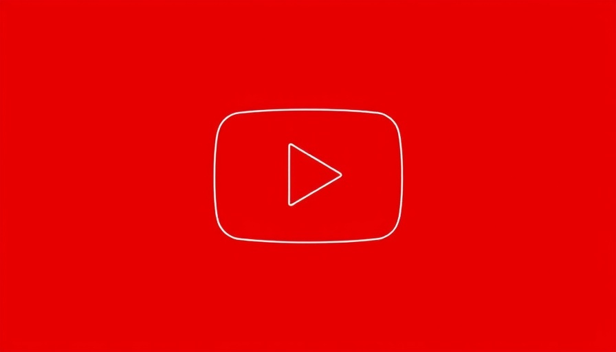 YouTube play button logo in red and white.
