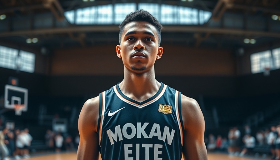 Young athlete in Mokan Elite jersey at Kansas City fitness center.