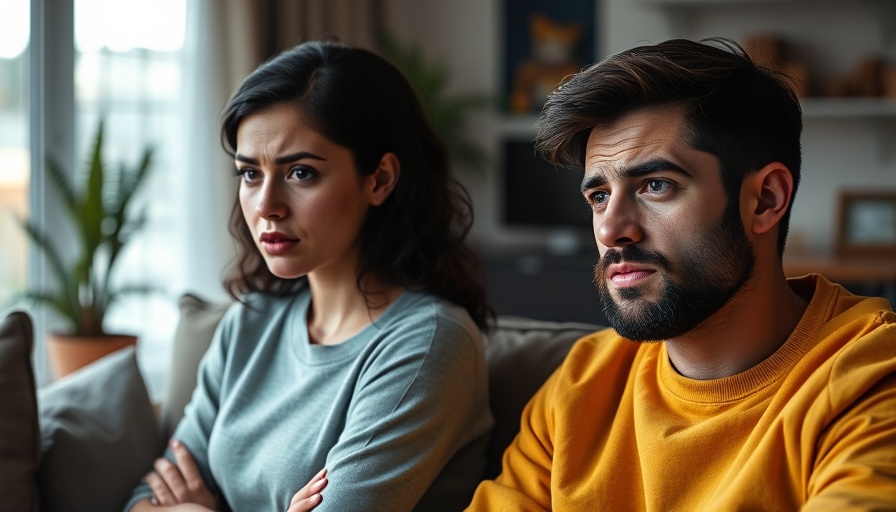 Frustrated woman and distant man illustrate one-sided relationships in Kansas City.