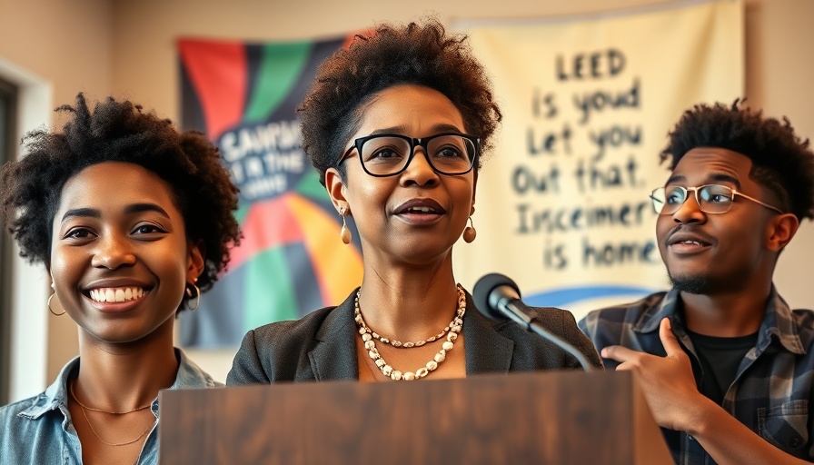 Three diverse portraits with varying expressions, representing activism.