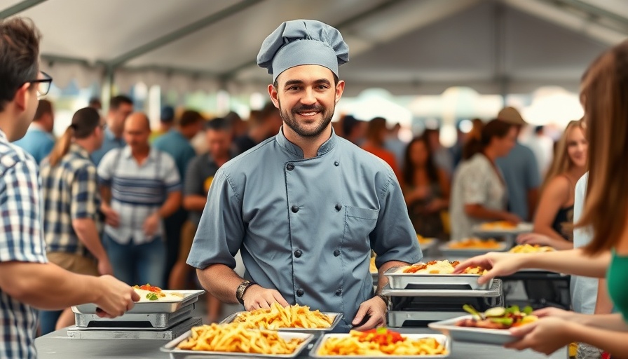 Chef at Kansas City community event demonstrating impact.