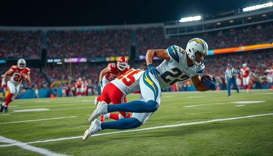Chargers victory over Chiefs during intense football match.