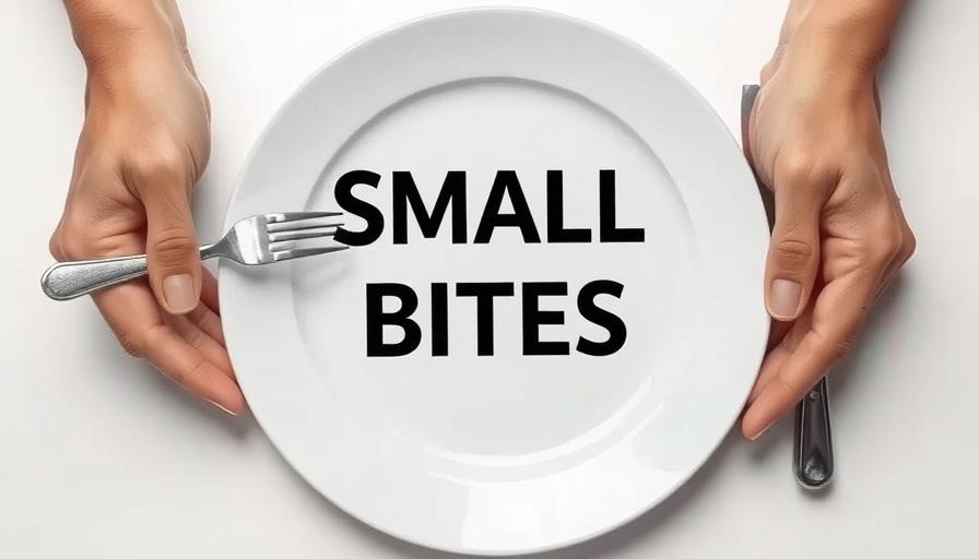 Small Bites plate with fork and knife, restaurant news theme.