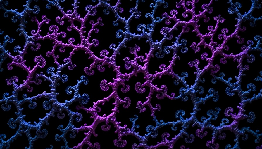 Abstract fractal art by Kansas City local artist in vibrant colors.