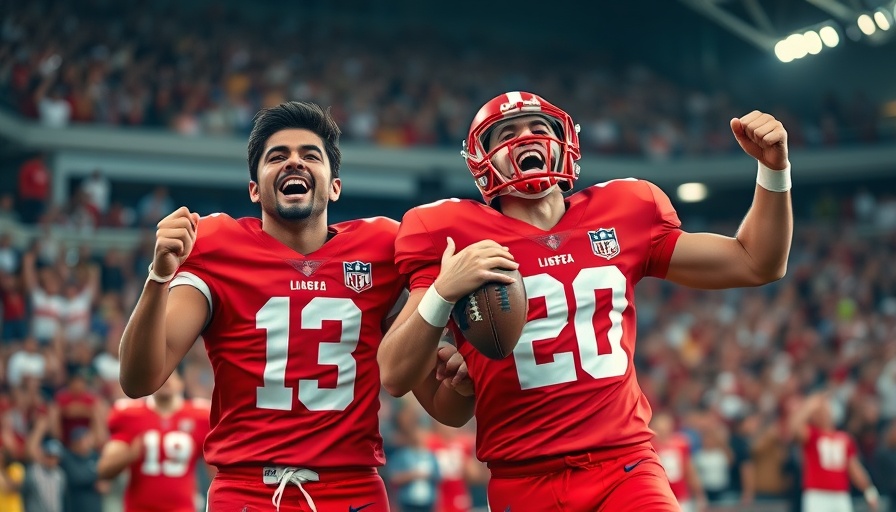 Travis Kelce Xavier Worthy injury blame, football players celebrating.