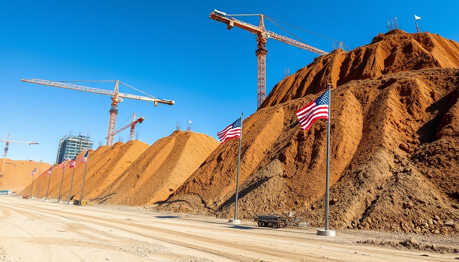 Construction site with cranes and flags, Kansas City