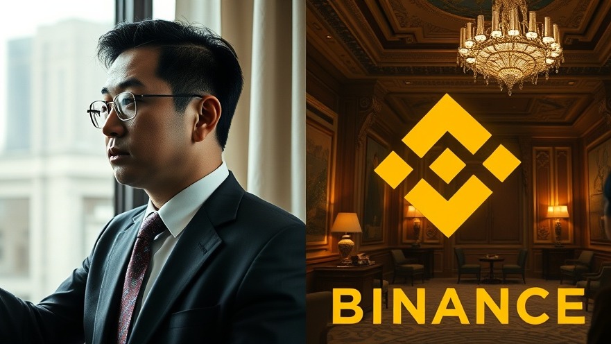 Changpeng Zhao in contrasting settings, reflecting crypto industry impact and US regulations.