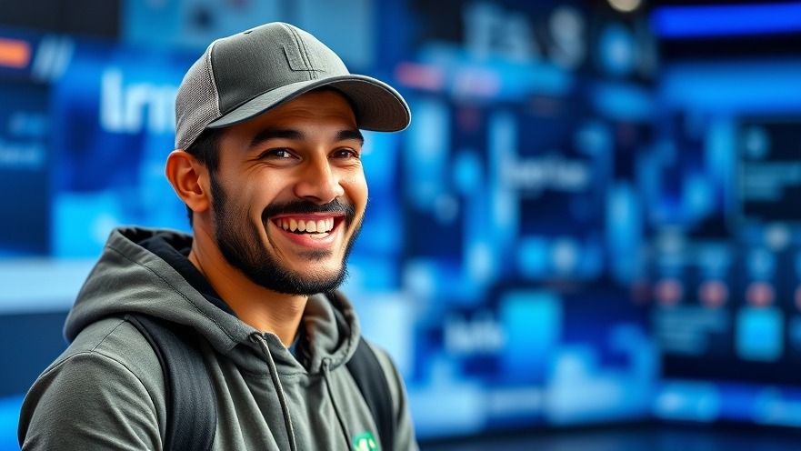 Smiling man in cap in a news broadcast setting, showcasing Kansas City community news.