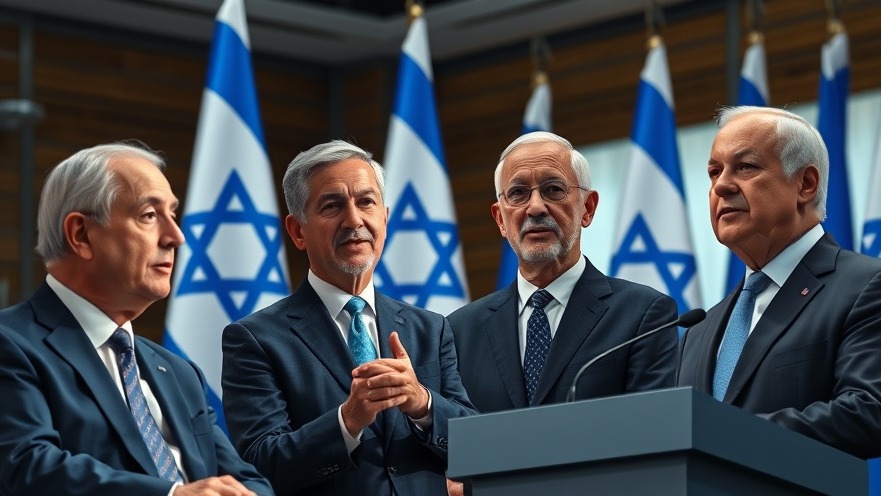 Political leaders discussing U.S.-Israel relations for Middle East peace.