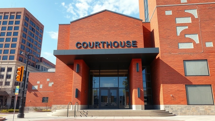 Modern courthouse in Kansas City showcasing urban lifestyle and architecture.