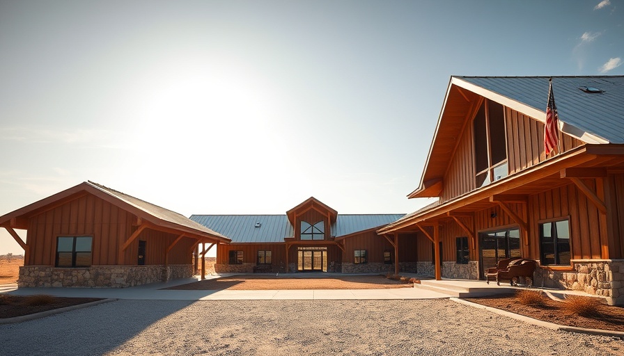 Financing Your Barndominium in Texas exterior with vast landscape.