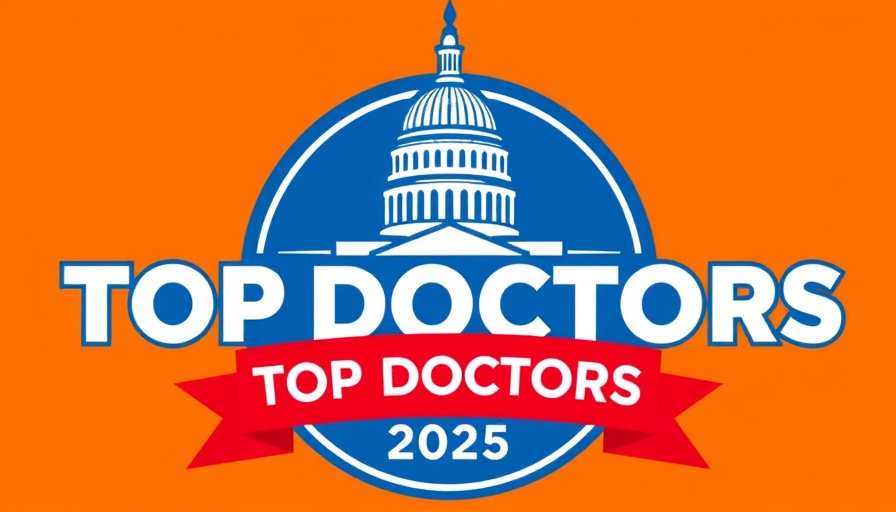 Dignity Health Top Docs 2025 emblem with orange background.
