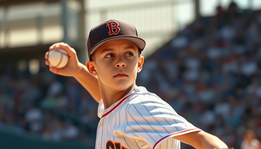 Baseball player focused while pitching in a stadium game.