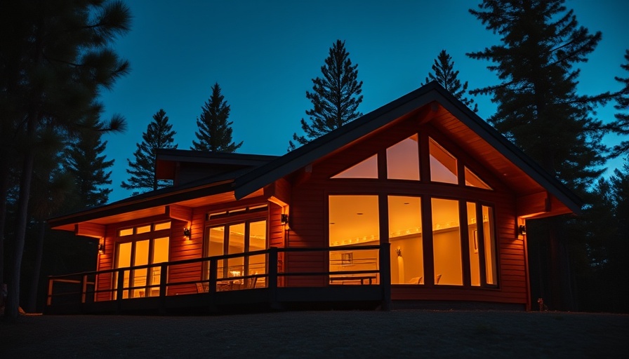 Modern wooden house at dusk illustrating liability for real estate investors.