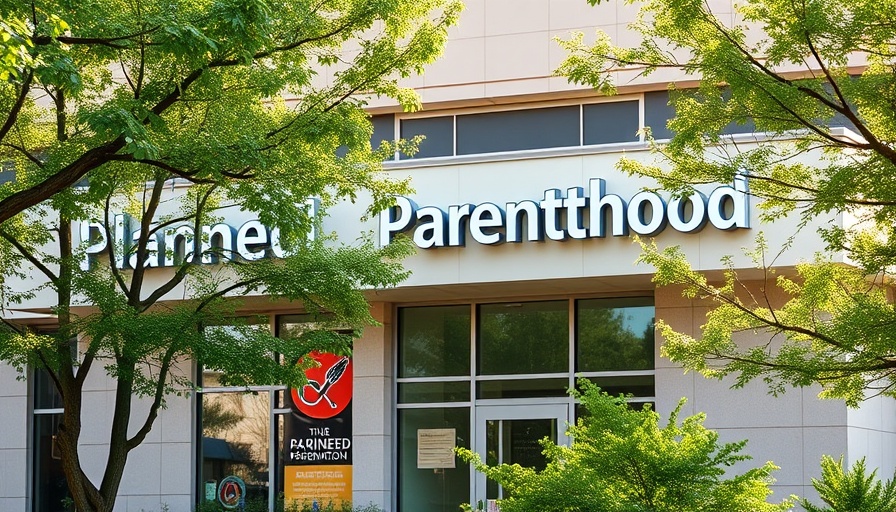 Planned Parenthood building signage related to Medicaid funding.