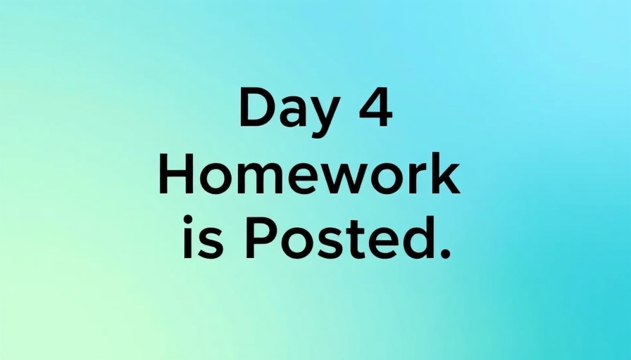 Five Day AI Employee Challenge homework notice on gradient background.