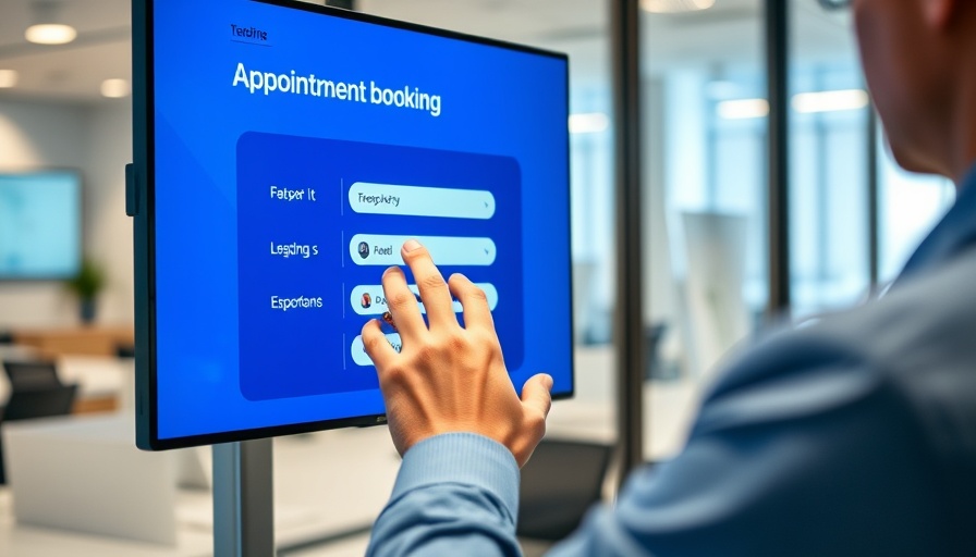 AI in client follow-up strategies demonstrated in a booking bot interface.