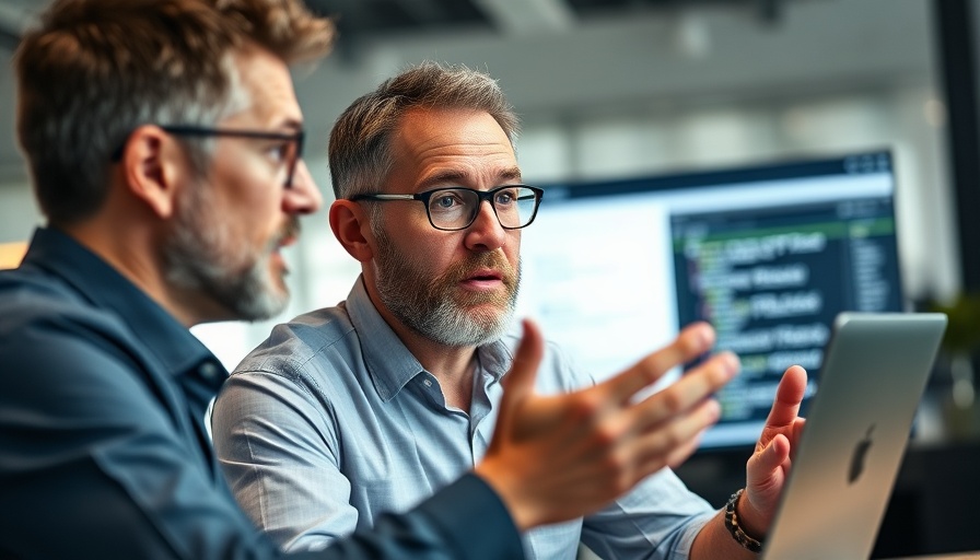 Middle-aged man explaining TypeScript JavaScript SDK for wellness practitioners.