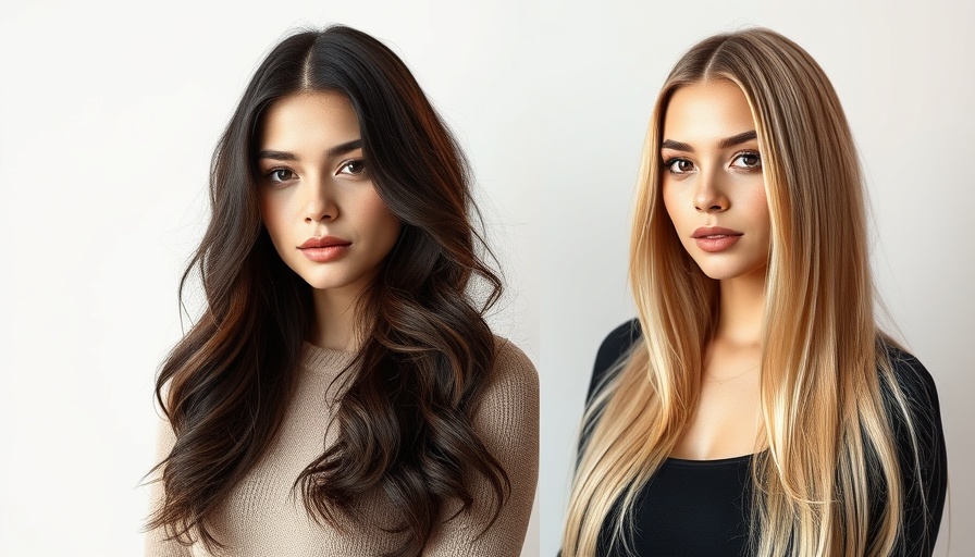 Women showcasing Fall 2025 Hair Colors with brunette and blonde styles.