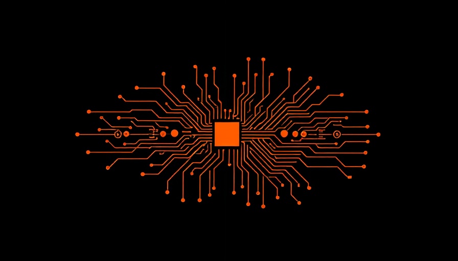 Tech-themed design representing China's rare earth export controls