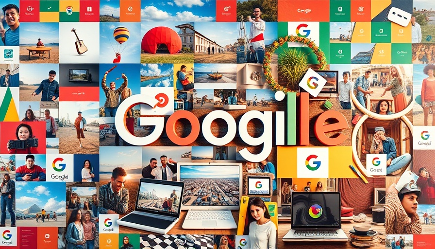Google services and smart devices with vibrant collage showcasing Google One subscription plans.