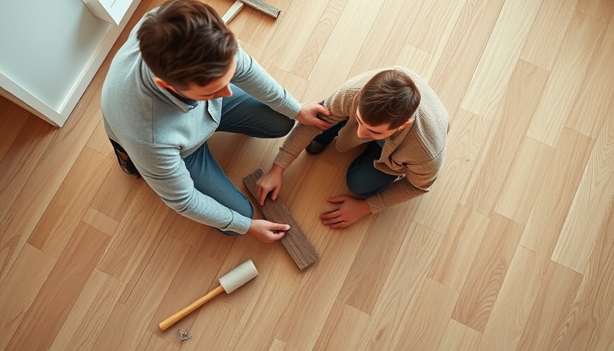 Man installing gorgeous floors in a modern setting.