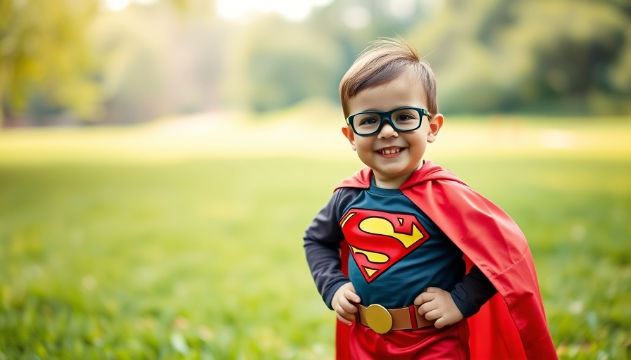 Toddler in easy homemade Halloween costume in a park