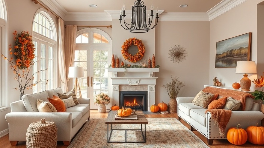 Cozy military housing with elegant fall decor for a warm seasonal atmosphere.