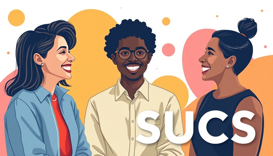 Creating a Fun Work Environment - three people smiling with colorful backdrop.