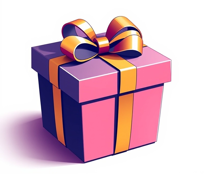Stylish gift box icons on a white background for unique gifting ideas.