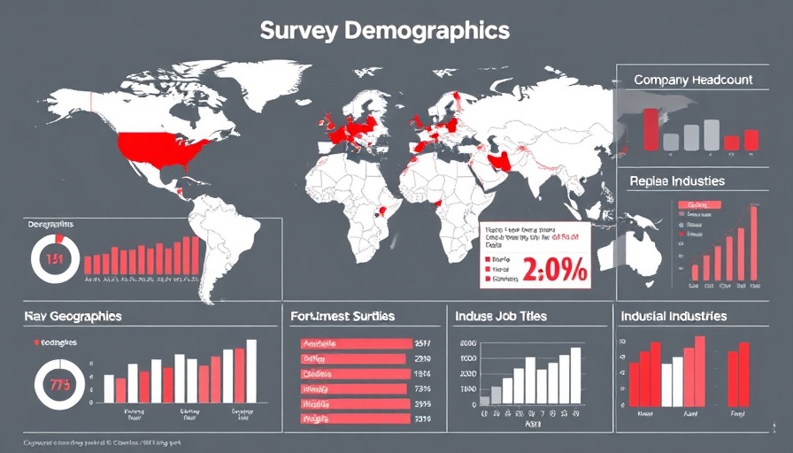 Infographic on demographics in lead generation automation survey.